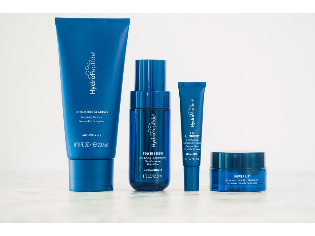 Four products from HydroPeptide to keep skin renewed and lifted.