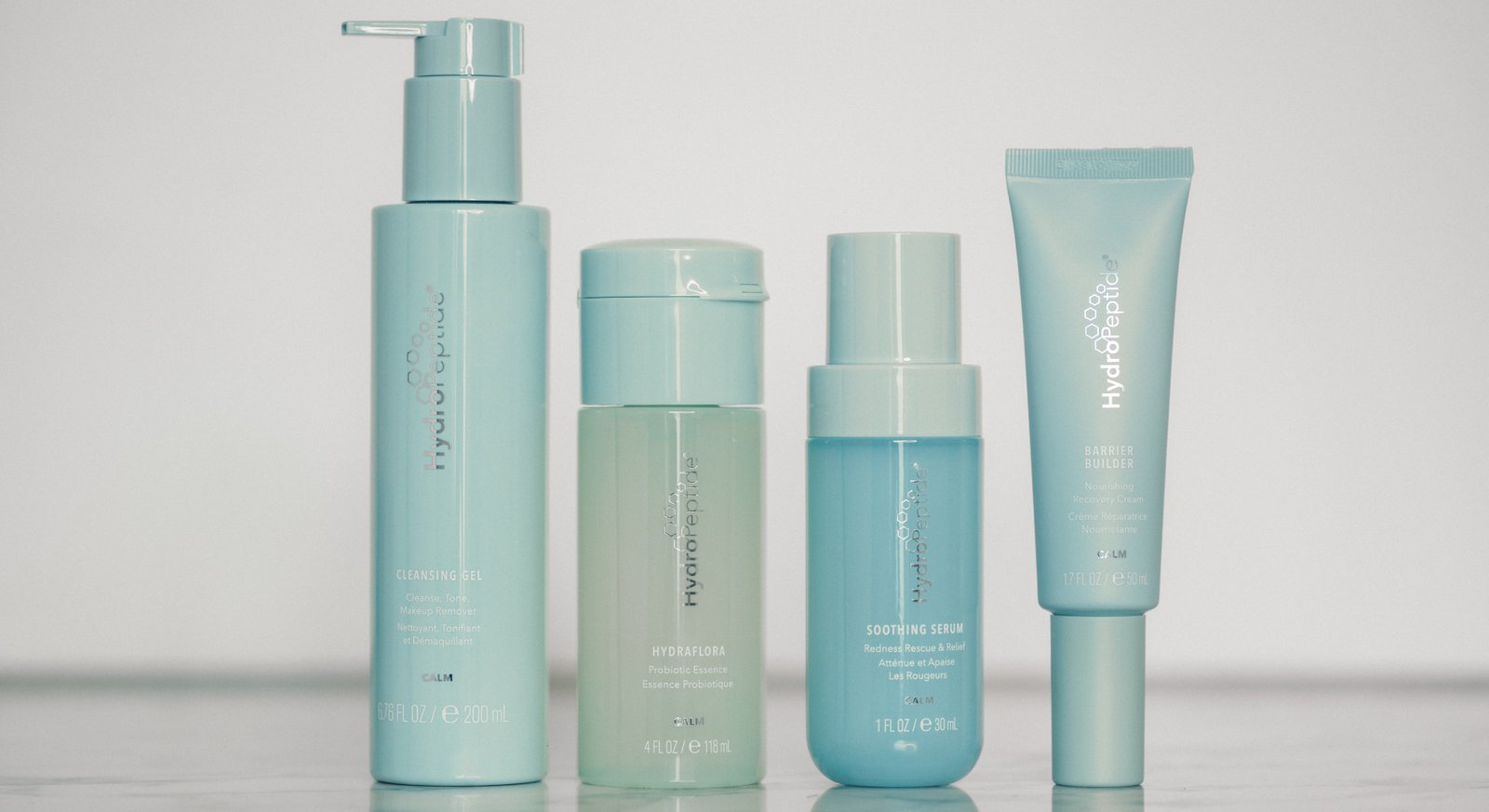 Four products from HydroPeptide to keep skin calm in winters.