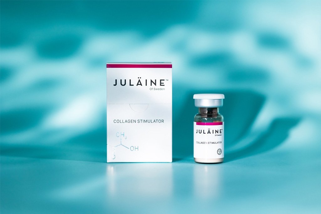 A vial of Julaine treatment with it's packaging.